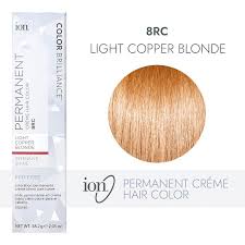 • for high lift blondes mix 2 oz of color with 4 oz 30 or 40 volume ion sensiti1ve scalp® crème developer. Ion 8rc Light Copper Blonde Permanent Creme Hair Color By Color Brilliance Permanent Hair Color Sally Beauty