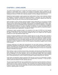 Conclusions wrap up what you have been discussing in your paper. Chapter 6 Conclusions Recovering International Recyclables From In Flight Service The National Academies Press