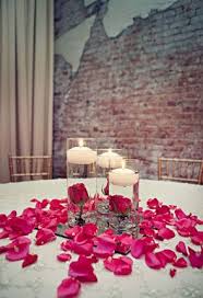 Rose Wedding Centerpieces Candle Wedding Centerpieces Flower Centerpieces Wedding Wedding Petals