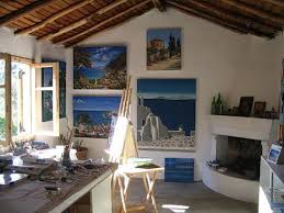 Gorgeous striped painted wall design for your. Studio Room Painting Ideas Novocom Top