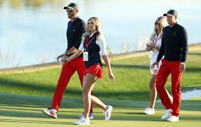 Paulina gretzky's got game.the stunning model showed off her impressive golf swing yesterday during a. Dustin Johnson Says He Gets Yelled At By Paulina Gretzky For Hitting Golf Balls In The House Brobible