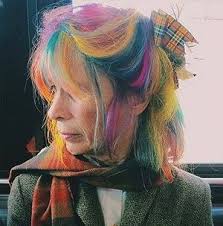 Rainbow Hair Colour Rainbow Hair Color Bright Hair Trendy Hair Color