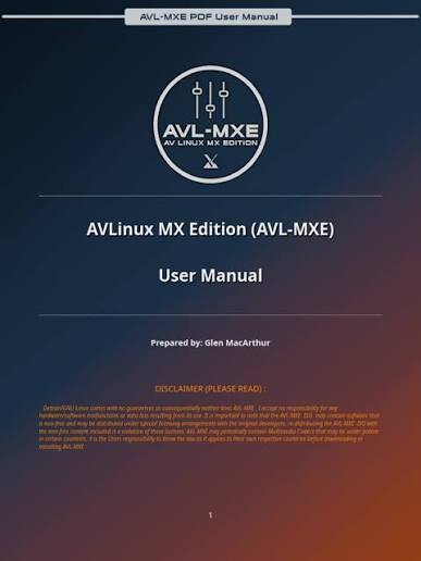 AVLinux MX Edition User Manual | PDF | Linux | Booting
