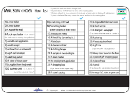 Printable Birthday Scavenger Hunt For Adults Printable Cool Mall Scavenger Hunt List Mall Scavenger Hunt Scavenger Hunt List Printable Halloween Invitations