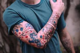 The two asian countries i.e. Abstract Geometry And Cherry Tree Sleeve By Vesna Milankovic Vivid Art And Tattoo Imgur