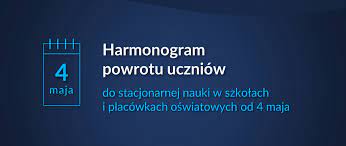 Powrót do nauki na terenie szkoły. Harmonogram Powrotu Uczniow Do Stacjonarnej Nauki W Szkolach I Placowkach Ministerstwo Edukacji I Nauki Portal Gov Pl