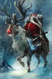 This Is How I Picture Kringle As Described In The Dresden Files Santa Art Christmas Horror Creepy Christmas