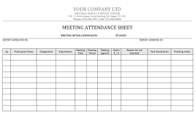 38 free printable attendance sheet templates free template