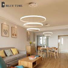 Armado de muebles rango 3: Lampara Colgante De Luz Led Blanca Para Sala De Estar Dormitorio Comedor Cocina Luces Para El Techo Aliexpress