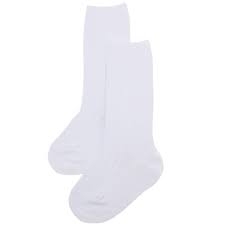 knee high ribbed socks in white for boys and girls spanish condor socks