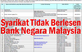 Ini untuk mengelakkan perkara yang tidak. Update 221 Senarai Syarikat Mlm Dan Pelaburan Tak Sah Oleh Bnm Eh Viral