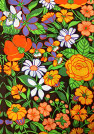 70s Vintage Fabric Swedish Textile Mod Retro Pattern Floral Etsy Retro Pattern Vintage Fabric Hippie Flowers