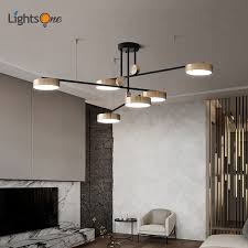 Post Modern Golden Bright Three Color Pendant Lamp Simple And Elegant Atmosphere Restaurant Rotating Light Luxury Pendant Lights Pendant Lights Aliexpress