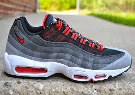 Nike Air Max 95 Wolf Grey Challenge Red Sneakernews Com Nike Air Max 95 Nike Air Max Nike