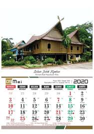 Kalender 2020 Rumah Adat Indonesia Free Download Template Vector Kalender Rumah Indonesia