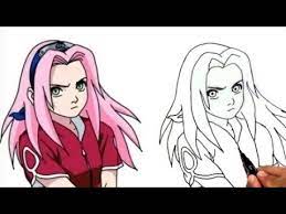 كيف ترسم ساكورا من أنيمى ناروتو خطوة بخطوة how to draw sakura from naruto anime step by step youtube in 2021 aurora sleeping beauty drawings anime