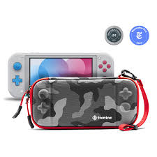 The nintendo switch lite has a 5.5 capacitive touchscreen with a 1280 x 720 resolution. Nintendo Switch Lite Slim Case Coral Pink Tomtoc