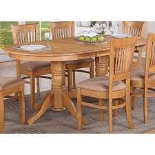 Lark Manor Perrotta Butterfly Leaf Rubberwood Solid Wood Dining Set Solid Wood Dining Set Pedestal Dining Room Table Dining Table In Kitchen