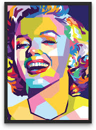 The use of two contrasting canvases for marilyn diptych illustrates the contrast between the public life of the star, who at the time was one of the. Marilyn Monroe Pop Art Poster Mode Poster Pop Art De Marilyn Monroe Dibujos Marilyn Monroe