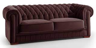 Barock Chesterfield Sofa Stoff Samt Braun 3 Sitzer Barock Knopfheftung Sofa Stoff Chesterfield Mobel Chesterfield Sofa Stoff