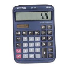 Electronic Desktop Calculator With 12 Digit Large Display Solar Lcd Display Office Calculator Xff08 Blue Xff09 Desktop Calculator Calculator Solar Battery