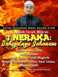 Ceramah terbaik paling menginsafkan oleh ustaz wadi anuar assalamualaikum.selamat datang ke channel taman syurga. Majlis Ilmu Ustaz Kuliah Agama Sekitar Melaka Kasm Facebook