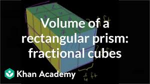 What is the formula for rectangular prism? Volume With Fractional Cubes Video Khan Academy