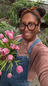 A beautiful flower and her tulips