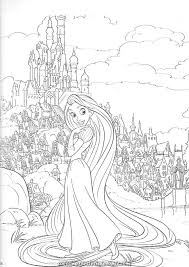 Disney Tangled Coloring Web Page En 2020 Coloriage Princesse Disney Coloriage Princesse Coloriage
