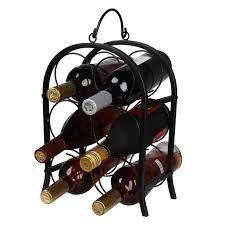 Find out which tabletop wine racks you should consider and which ones to avoid! Bueautybox Tabletop Wine Rack 6 Bottle Wine Holder For Wine Storage No Assembly Required Modern Black