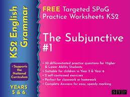 English worksheets and topics for fifth grade. Subjunctive Form English Worksheets Year 5 Year 6 Ks2 Teaching Resources
