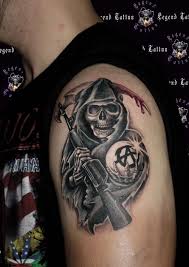 Once, i get all the tattoos for the pack on franklin i will update this with the same tattoos for michael and trevor. Sons Of Anarchy Tattoo Sons Of Anarchy Tattoos Tattoos For Guys Tattoo Designs