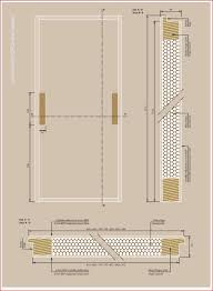 Sezione Del Pannello Per Porta Interna Con Rinforzi Per Serratura E Maniglia Interni Porte Interne Porta Interna