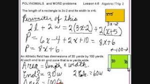 Involving single and determine the area and volume of geometrical shapes and unknown constants in the polynomial equations too. Polynomial Equation Word Problems Video Lessons Examples And Solutions