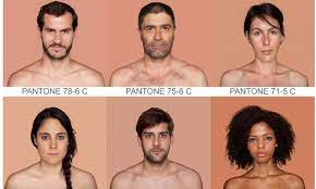 What Colour Code Are You How Brazilian Artist Is Using The Pantone Paint Chart To Document Every Human Skin Tone Possible Pantone Color Chart Skin Color Chart Human Skin Color