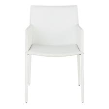 4er set esszimmerstühle armlehne retro stuhl holzbeinen stuhl im nordischen stil (weiß) 3,8 von 5 sternen 4. Stuhl Mit Armlehne Aus Lederfaserstoff Weiss Klint Maisons Du Monde