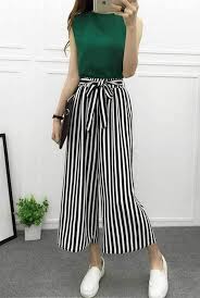 Black And White Striped Flare Pants Outfit Black And White Striped High Waisted Wide Leg Pants Outfit Wide Leg Pants Outfit Wide Pants Outfit Leg Pants Outfit