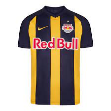 Kaufen sie jetzt rb salzburg im geomix fußball shop. Nike Rb Salzburg Herren Auswarts Trikot 2019 20 Dunkelblau Gelb Fussball Shop