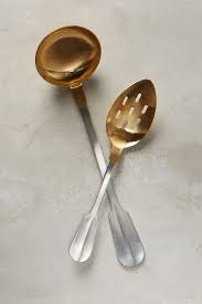 Gold Tipped Serving Spoons Anthropologie Com Gold Tips Serving Spoons Travel Inspired Decor
