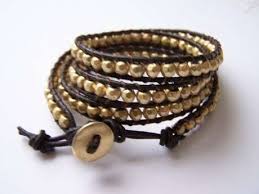 Yeni Deri Bileklik Modelleri Beaded Leather Wraps Brown Leather Wrap Bracelet Handmade Leather Bracelets