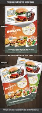 Free Vectors Flyer Fast Food Dondrup Com Fast Food Coupons Brochure Food Food Menu Design