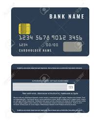 Showcase your credit, debit bank cards or any other cards like id or customer loyalty, discount cards. Realistic Credit Card With A Chip Front And Back Side View Mock Royalty Free Cliparts Vectors And Stock Illustration Image 86384018