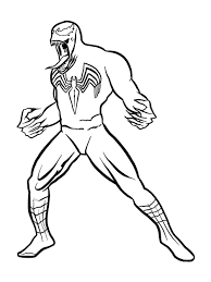venom coloring pages download and print venom coloring pages