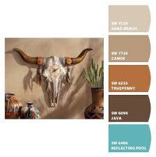 I Just Spotted The Perfect Colors Western Paint Colors Southwestern Decorating Western Home Decor