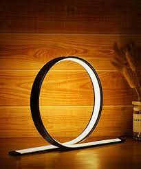 The led accommodated within the lamp provides a soft and warm color temperature of about 3000k brightness and has a run time of about 35,000 hours. Circle Led Table Lamp 12w Desk Lamp With Contemporary Design Modern Stylish Bedside Reading Light With 3 Dimmable Color Temperatures Touch Controller Decorative Light For Home Office Amazon Com