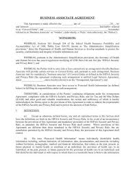 Sample Business Associate Agreement Good Sample Business Associate Agreement Bu V135665 Contract Template Cool Lettering Agreement