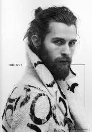 This Guy With A Single Tear Running Down His Perfect Face Long Hair Styles Men Bearded Men Beard Styles