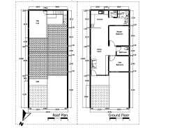 Recommended for construction bids or pricing. Exterior Of The Row House Figure 2 Floor Plans Of The Row House Download Scientific Diagram