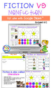Review The Differences Between Fiction And Nonfiction Texts With This Fun Interactive And Paperless Library Skills Nonfiction Activities Fiction Vs Nonfiction
