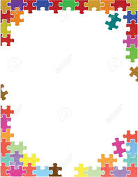 The puzzle piece motif is a popular autism awareness symbol. Puzzle Vector Illustration Puzzle Piece Template Border Template Puzzle Pieces